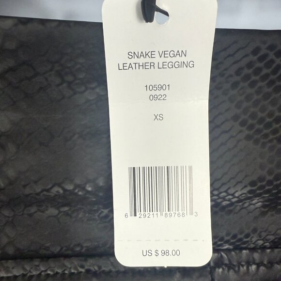 Bebe Snake Vegan Leather Leggings – XS (New with Tags) - Picture 4 of 6